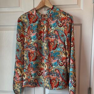 SHEIN Vibrant Paisley Blouse